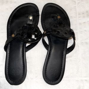 Tory Burch Black leather Miller sandal